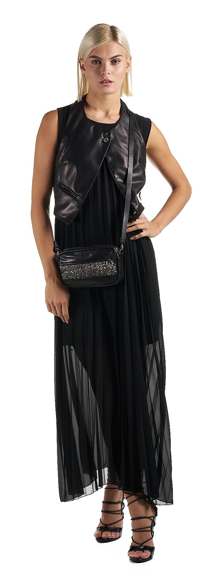 daniele basta leather and silver bags - WEARING